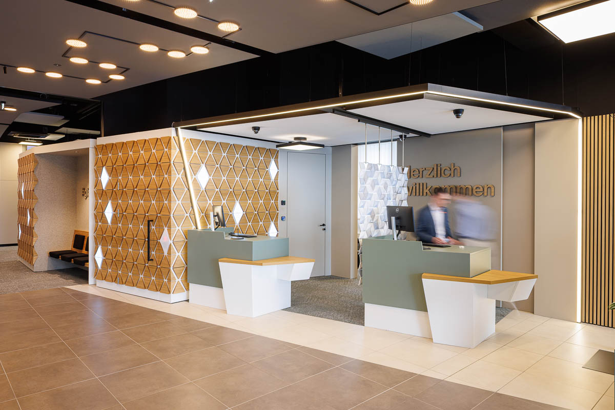 Sparkasse Innenarchitektur Holzbau